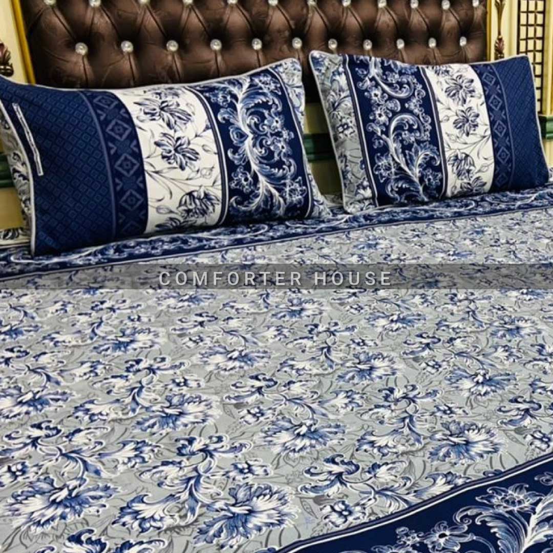 Comforter House | Crystal Bedsheet | Double Bed | King Size | SJCL-3279