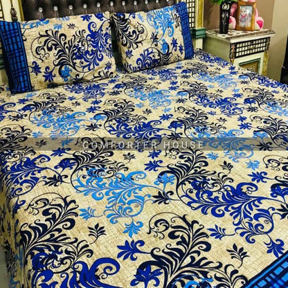 Comforter House | Crystal Bedsheet | Double Bed | King Size | SJCL-3291