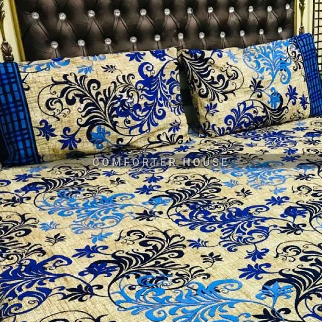 Comforter House | Crystal Bedsheet | Double Bed | King Size | SJCL-3291