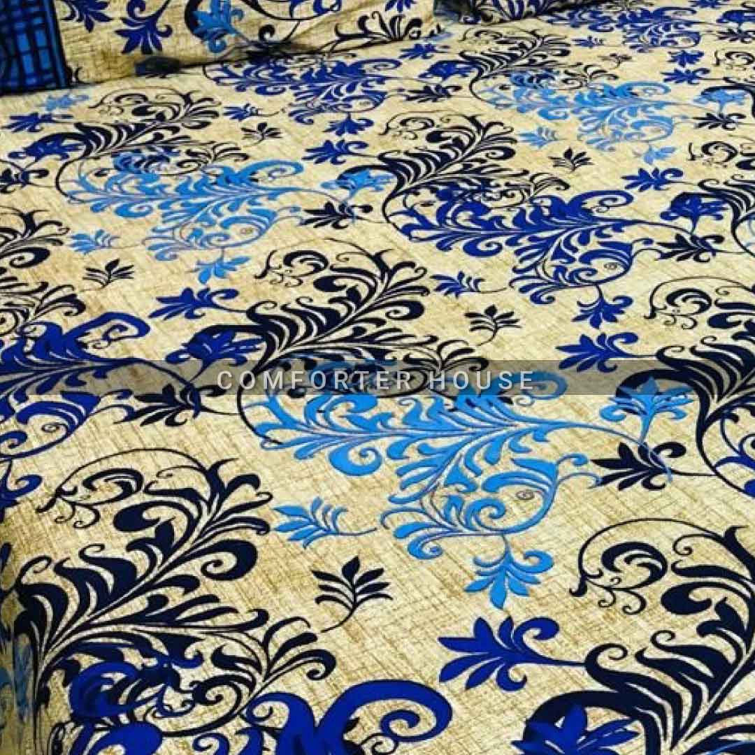 Comforter House | Crystal Bedsheet | Double Bed | King Size | SJCL-3291