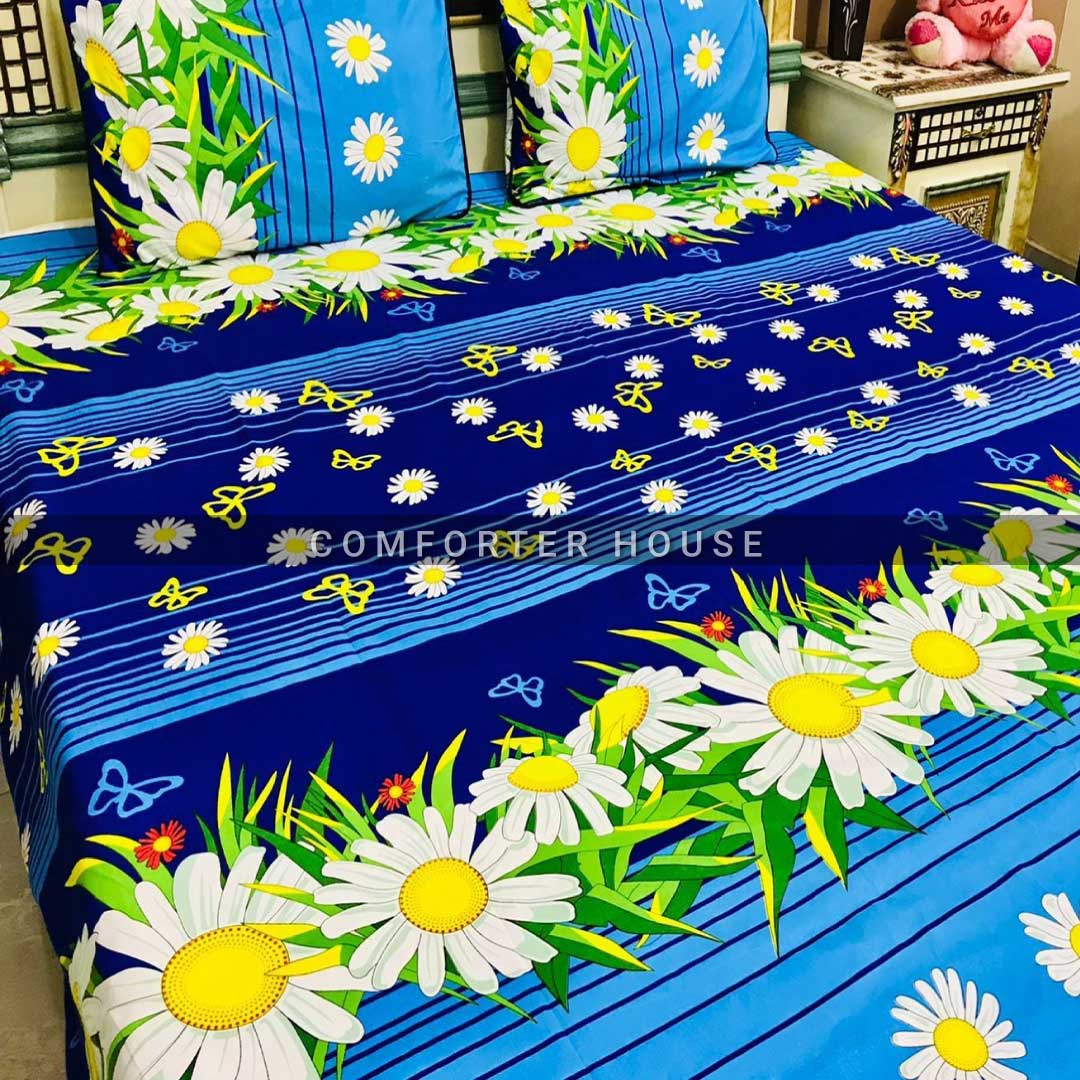 Comforter House | Crystal Bedsheet | Double Bed | King Size | SJCL-3303