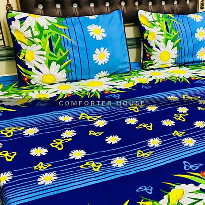 Comforter House | Crystal Bedsheet | Double Bed | King Size | SJCL-3303