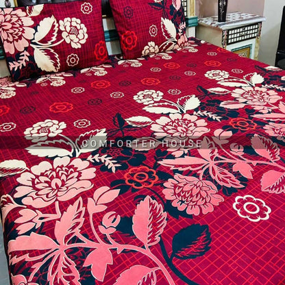 Comforter House | Crystal Bedsheet | Double Bed | King Size | SJCL-3365