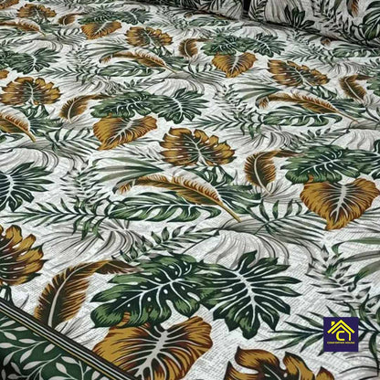 Comforter House | Crystal Bedsheet | Double Bed | King Size | SZCL-3007