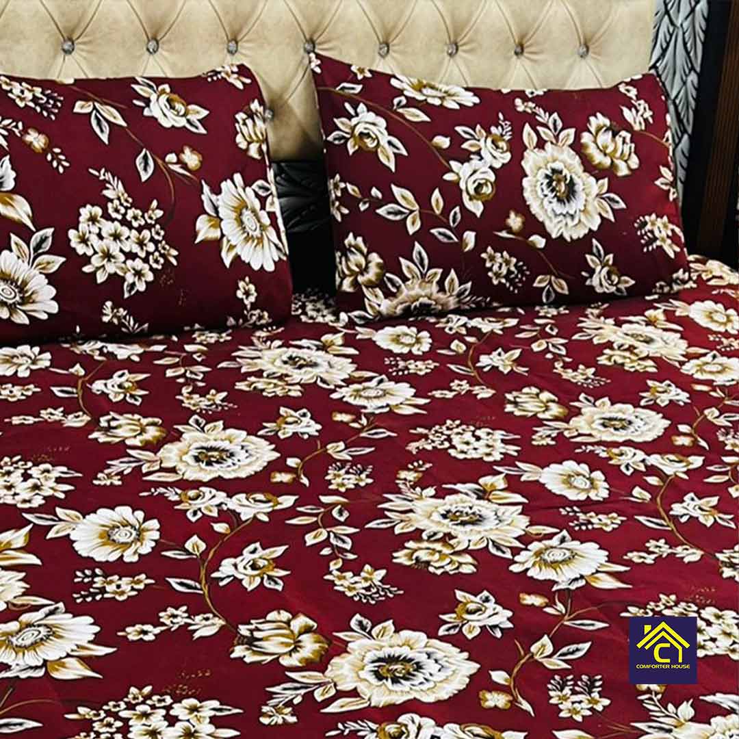 Comforter House | Crystal Bedsheet | Double Bed | King Size | SZCL-3008