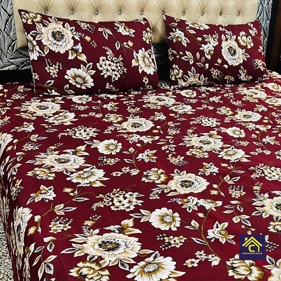 Comforter House | Crystal Bedsheet | Double Bed | King Size | SZCL-3008