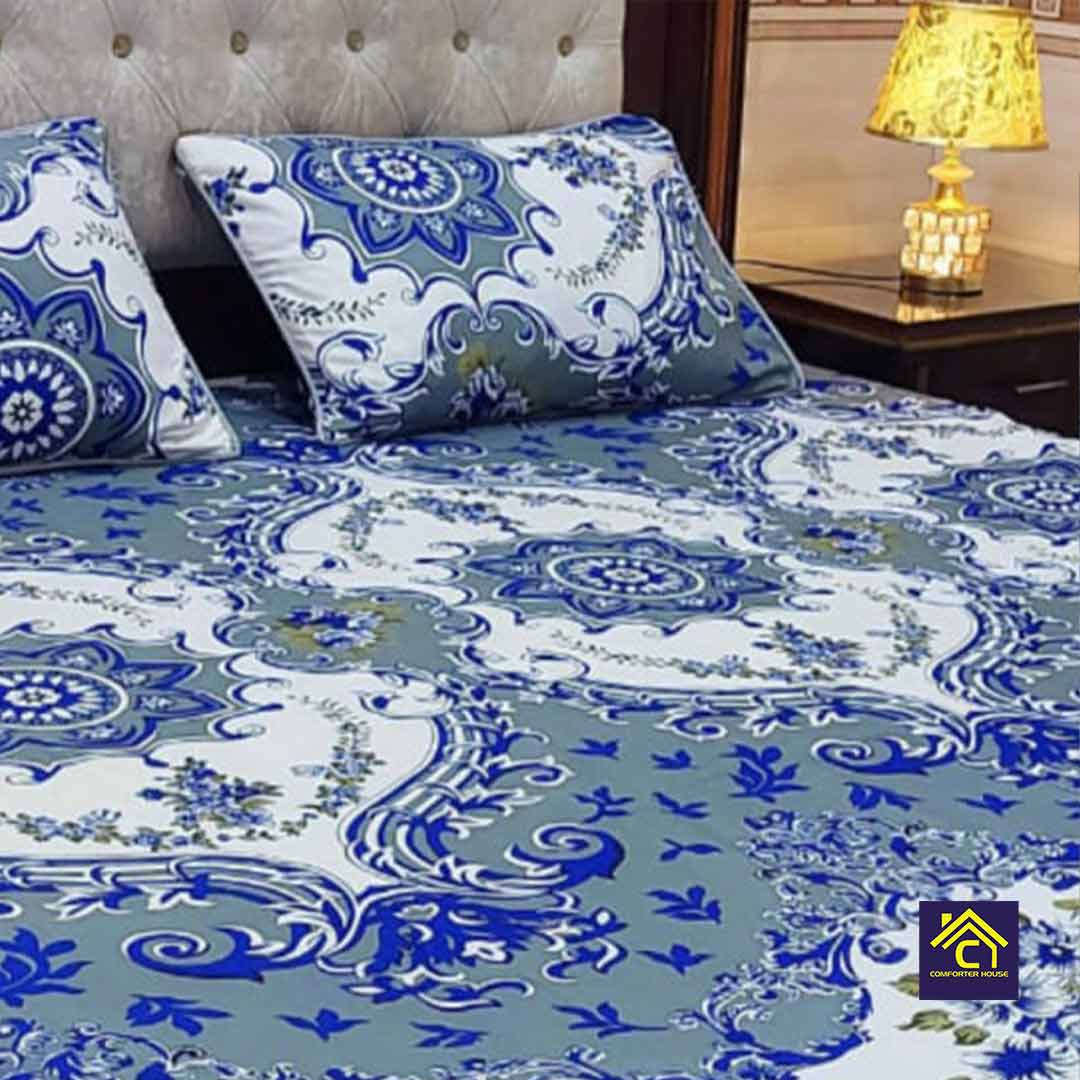 Comforter House | Crystal Bedsheet | Double Bed | King Size | SZCL-3009