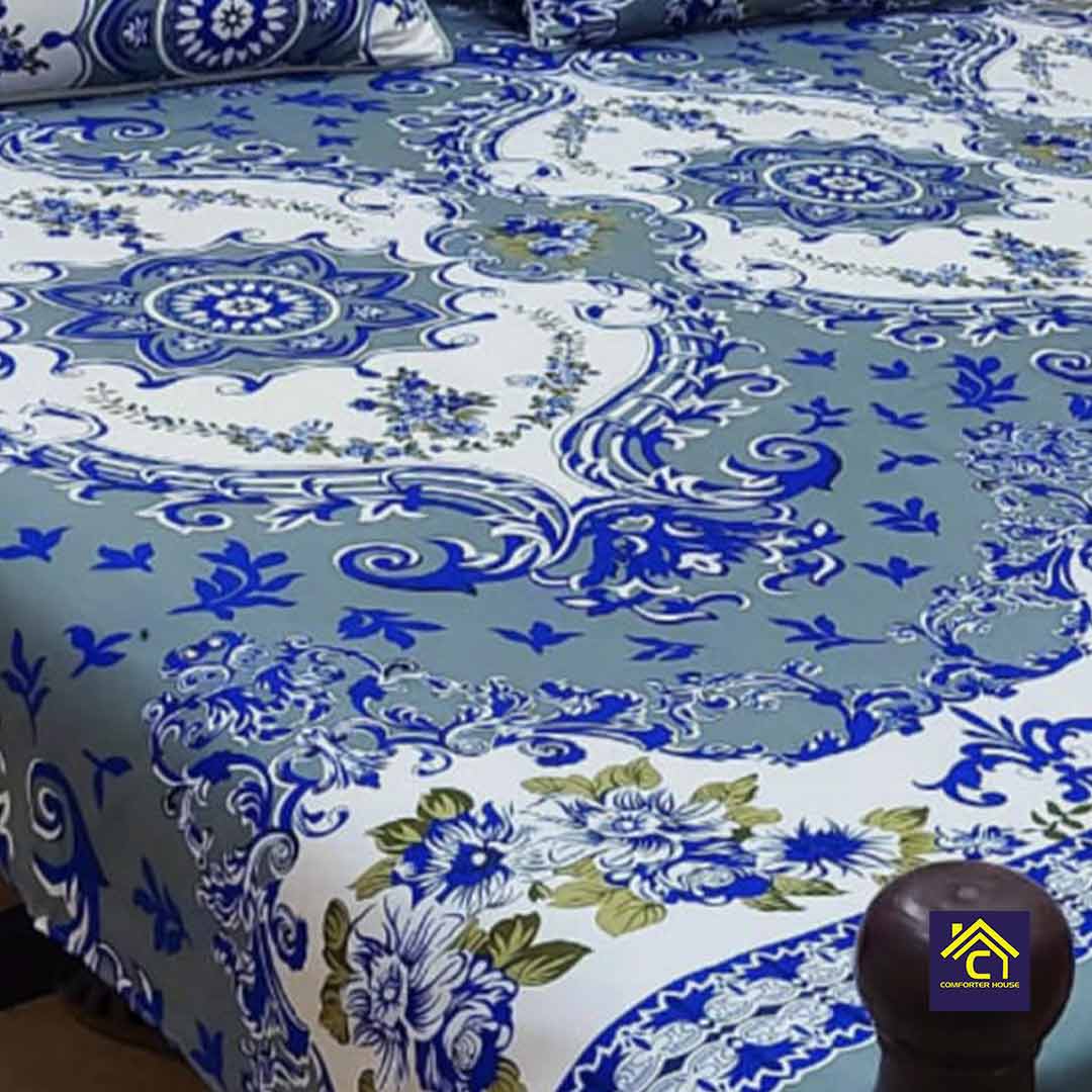 Comforter House | Crystal Bedsheet | Double Bed | King Size | SZCL-3009