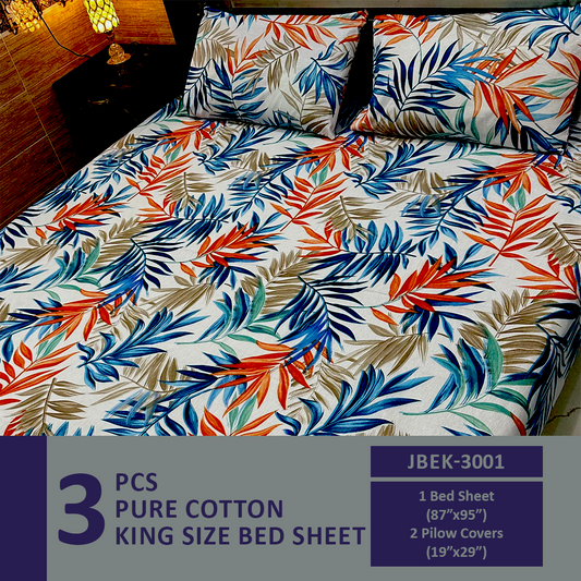 Comforter House | Pure Cotton Bed Sheet | Double Bed | King Size | Export Quality