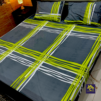 Comforter House | Pure Cotton Bed Sheet | Double Bed | King Size | Export Quality