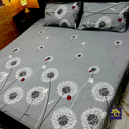 Comforter House | Pure Cotton Bed Sheet | Double Bed | King Size | Export Quality