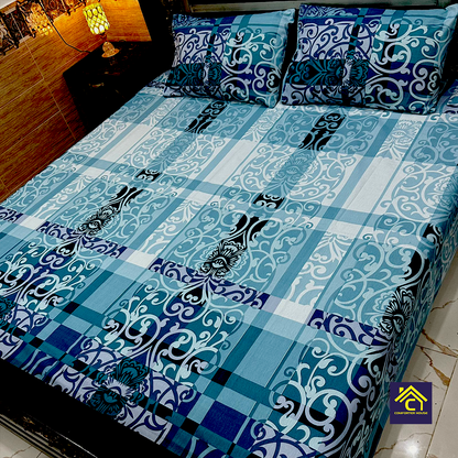 Comforter House | Pure Cotton Bed Sheet | Double Bed | King Size | Export Quality