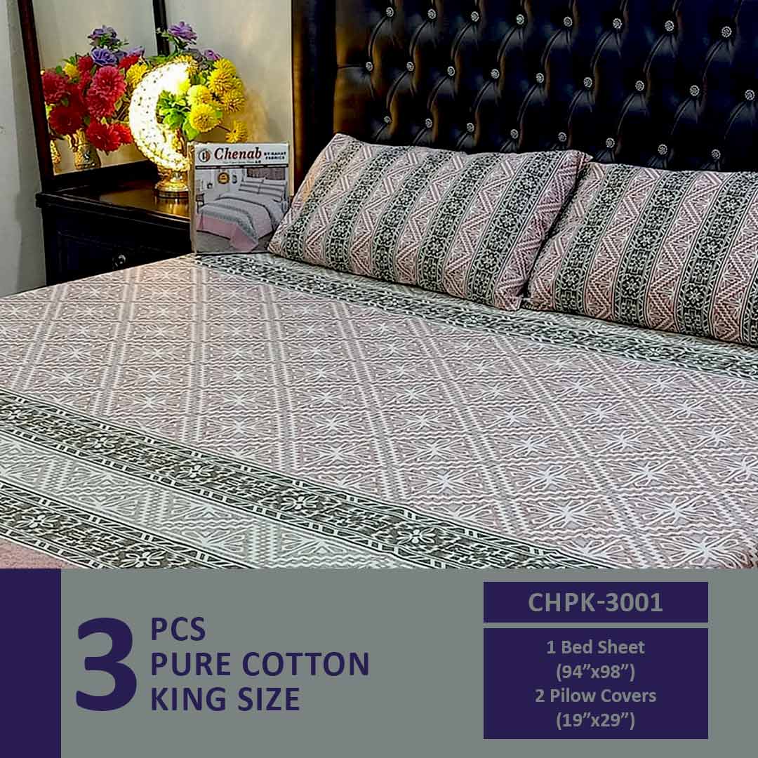 Comforter House | Pure Cotton Bed Sheet | Double Bed | King Size